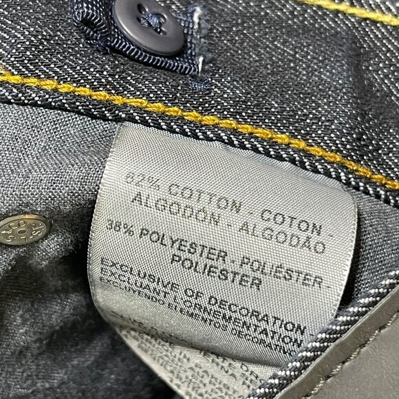 Denizen 218 Slim Straight Fit Jeans 14 Reg Dark Wash Boy's Adjustable Waist - Picture 5 of 6